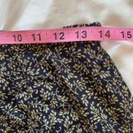 Talbots Floral Botanical Scroll Print Black Midi Skirt Size 6 Photo 5