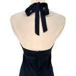 J.Crew Women's Y2K Silk Babydoll Halter Neck Midi Slip Dress Blue Size 4 Fairy Photo 4