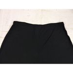 J.Jill Stretch Wide Leg Crop Pants Womens XL Black Pull on Rayon Knit Tan Stitch Photo 7