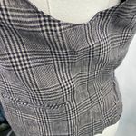 Vintage Y2K Talbots Petites Plaid Linen Vest Women's 6 Button Front USA‎ Made Gray Photo 2