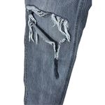 American Eagle  Gray Distressed Mom Jeans Size 10 short Photo 3