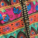 Maggy London Vintage Blouses Art to Wear Multicolor Silk Blazer Blouse Top sz 4 Photo 14