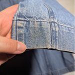 Vtg 1990s Crazy Horse Fitted Cotton Denim Button Up Collared Jacket Sz L Blue Size L Photo 2