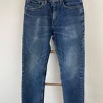 Wrangler Authentic Ankle Mid Rise Cropped Denim Jeans | Womens 27 Medium Wash Photo 1
