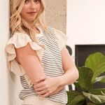 Lime n Chili ✨NWT Lime 'N' Chili Striped‎ Contrast Ruffle Detail Sleeveless Top Photo 5