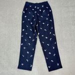 Talbots Irish Linen Paris Embroidered Trouser Pants Blue 6 Eiffel Tower Photo 6