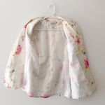 Chadwick's  Women's Vintage Spring Floral Linen Boyfriend Blazer Size 6 Photo 2