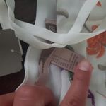 Forever 21 White and peach color dress new with tags by runs big more like mediu Photo 5