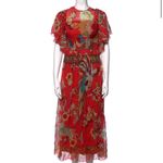 Red Valentino NWOT  bird of paradise forest dress Photo 5