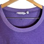 Athleta Deep Purple Soft Comfy Dress, Size Small Tall. Ruched Arms Photo 3