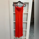 Anthropologie  Bias Slip Dress in Orange Lyst Elegant Formal Cocktail Size XS Photo 3