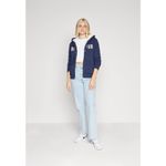 Hollister ✨ Co. FAUX SHEARLING-LINED ZIP-UP LOGO GRAPHIC NAVY SZ LARGE HOODIE✨ Photo 1