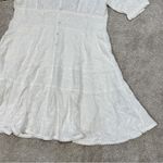Dear John NWT Ellen Smocked Waist Mini Dress Pearled Ivory Garden Embroidered M Photo 6