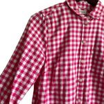 J Crew Women Top XS Pink Buffalo Check Long Sleeve Button Up Preppy Cowgirl Photo 10