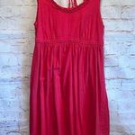 Loft Dress Womens Medium Sleeveless Babydoll Style Pink Scoop Neck casual sun Photo 0