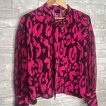 Who What Wear  Women’s Blouse Animal Print Size XXL (Black Pink) Photo 1