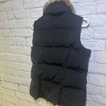 Lands' End Women's Goose Down Puffer Vest Faux Fur Hood Small Outdoor Photo 7