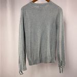 Banana Republic Filpucci Wool Cashmere Bow Cuff Crewneck Sweater Blue Size Small Photo 3