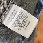 EXPRESS  Denim Jacket Size Small 100% Cotton Button Down Medium Wash Waist Length Photo 7