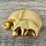 Elephant Gold Brooch Pin Photo 0