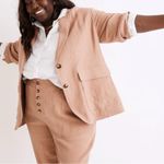 Madewell NWT Size 2X Cotton Linen Relaxed Larsen Blazer Minimalist Career Preppy Photo 0