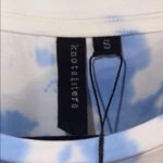 Knot Sisters  White and Blue Short Sleeve Tee Photo 2