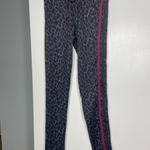 THE UPSIDE Snow Leopard Drawstring Leggings Small Black Photo 1