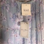 Elena Baldi Blue Silk Blend Floral Tiered Maxi Dress Sz Medium NWT Purple Photo 7