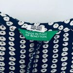 United Colors Of Benetton Benetton Navy Blue Polka Dot Sleeveless Maxi Floor Length Dress Size S Photo 5