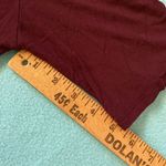 American Eagle OUTFITTERS Soft & Sexy lace up v-neck burgundy wine flowy size L Photo 10