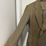 Lubiam Blazer Sports Coat Jacket Men's 50R‎ Wool/Silk Plaid Made In Italy Brown Size M Photo 13