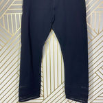 Lorna Jane  000Uniquely Mesh Hem Stripe Cropped Leggings in Black Size US‎ Small Photo 2