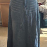 Boutique Maxi Denim Skirt Photo 0