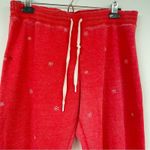 PJ Salvage Red Snowflake Print Jogger Sweatpants Womens M Pajamas Pants Casual Size M Photo 2