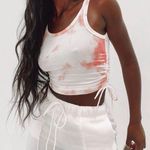 Princess Polly Pink Tie Dye Cinch Side Crop Top 2 Photo 0