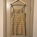Urban Outfitters  Yellow Plaid Dress Small Photo 3