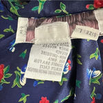 Vintage Miss Elaine Blue Floral Maxi Nightgown Large Satin Slip Dress Cottage Photo 9