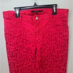 Theory āJeans Straight LegĀ GeometricāRedāāDenimāSizeā6 Photo 2