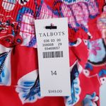 Talbots  Red Floral Paisley Midi Dress Photo 10