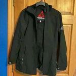 Gerry black hooded jacket. Fleece lined, Warm Photo 0