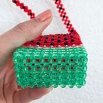 Susan Alexandra micro mini watermelon bead crossbody bag Red Photo 2
