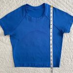 Lululemon Women's Blue Swiftly Tech Cropped Short Sleeve Shirt 2.0 Size 4 Photo 7