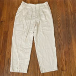 Chico's  Paperbag Waist Tapered‎ Ankle Pant size 2 Regular Large NWT Photo 2