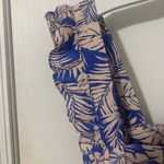 Anthropologie NWOT  By Together Blue and Pink Leaf Print Blouse Photo 1