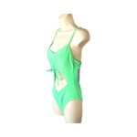 California Sunshine Women’s Cut-out One Piece Swimsuit. Bright Green. Size S NWT Photo 2
