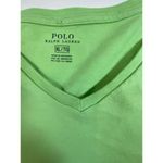 Ralph Lauren  Sport Womens‎ T Shirt Green XL Short Sleeve Blue Polo Logo Preppy Photo 2