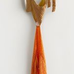 Peppermayo  Heaven Crochet Cutout Mini Dress Orange Yellow Lightweight Size Large Photo 7