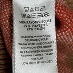 Tahari  Womens Sweater Sz S Plaid Turtle Neck Brown Red Harvest Fall Winter Top Photo 8