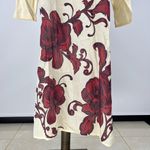 Johnny Was NWOT  Floral Long Sleeves Midi Shirt Dress Cover-Up Size S Photo 3