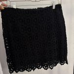 Joe Fresh  Black Floral Lace Pencil Skirt Photo 0